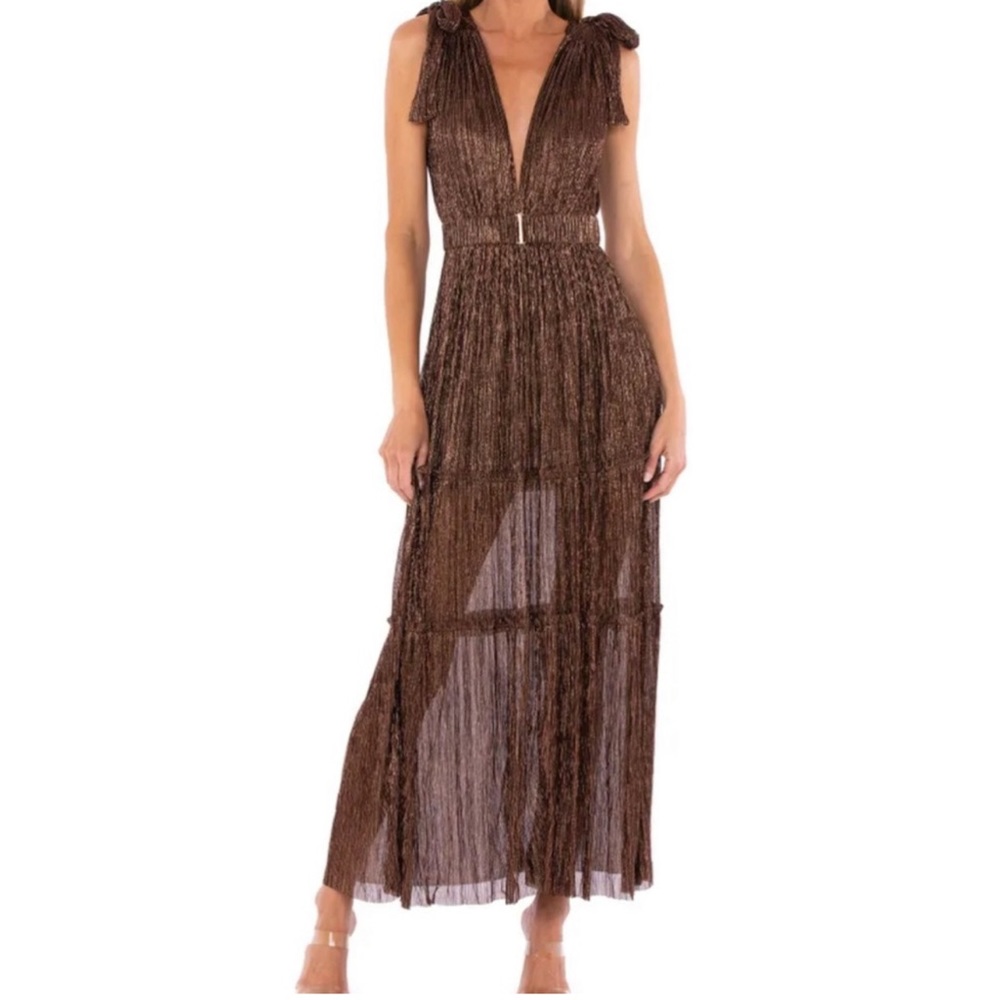 Sabina Musayev Brown Maxi Dress